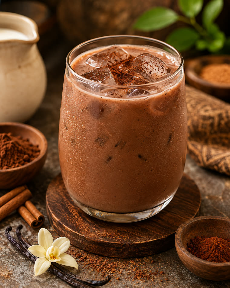 Cinnamon Vanilla Cacao made with Kava Nectar