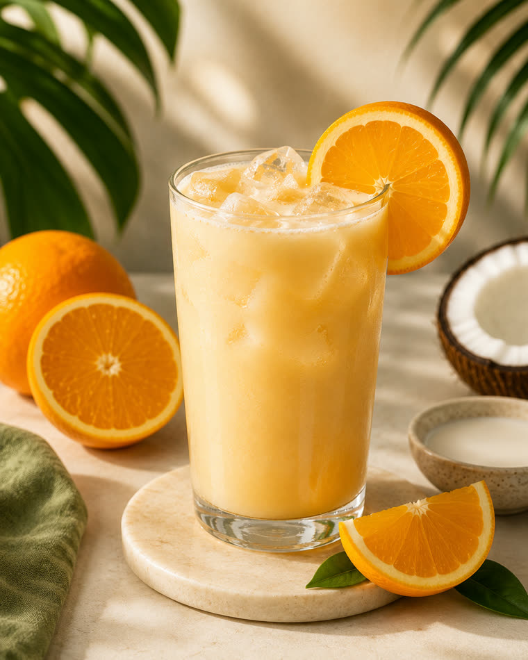 Orange Cream made with Kava Nectar
